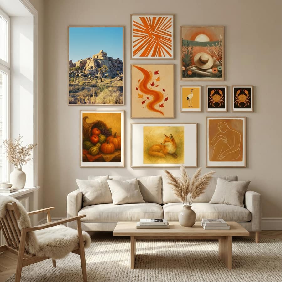 Joshua Tree Sunset Poster by Bethany Young in Nordic Tranquility gallery wall
