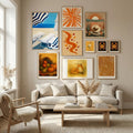 Mediterrannean Beach Siesta Poster – Poster und Kunstdruck