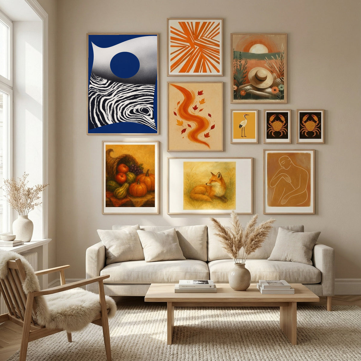 Metallic Sheet Cut Out Poster by Little Dean in Nordic Tranquility gallery wall