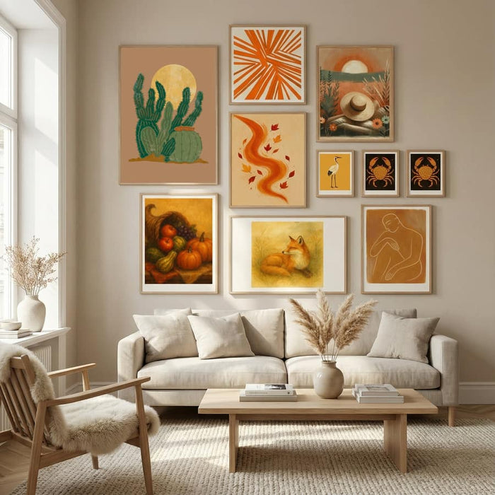 Modern Americana Cactus Poster by Nikita Jariwala in Nordic Tranquility gallery wall