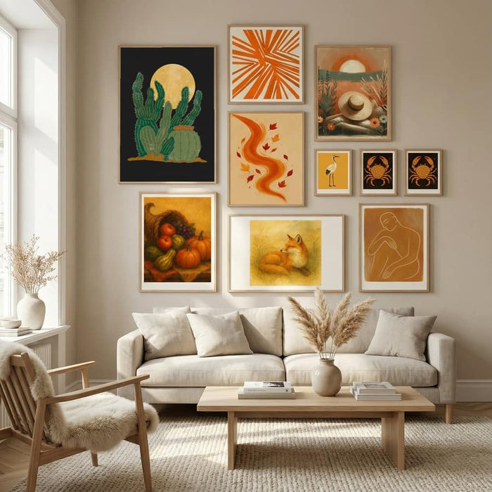 Modern Americana and Cactus Poster by Nikita Jariwala in Nordic Tranquility gallery wall