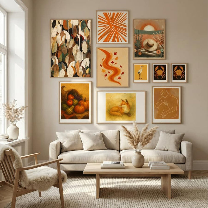 Mosaic Leafs Poster – poster och konsttryck