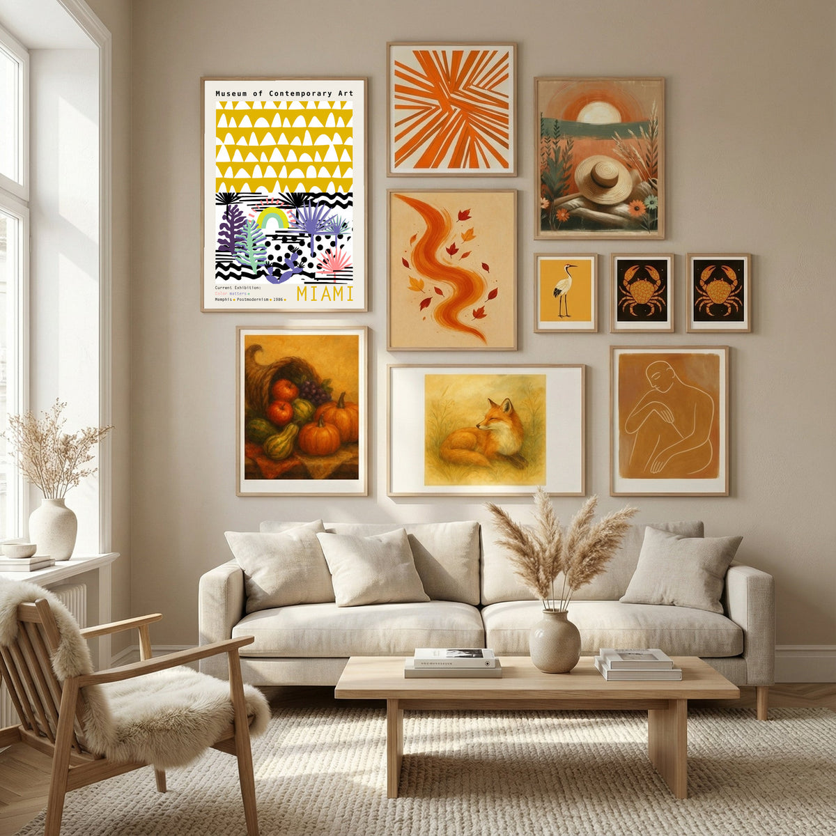 Museum of Contemporary Art Miami Poster by Annick in Nordic Tranquility gallery wall