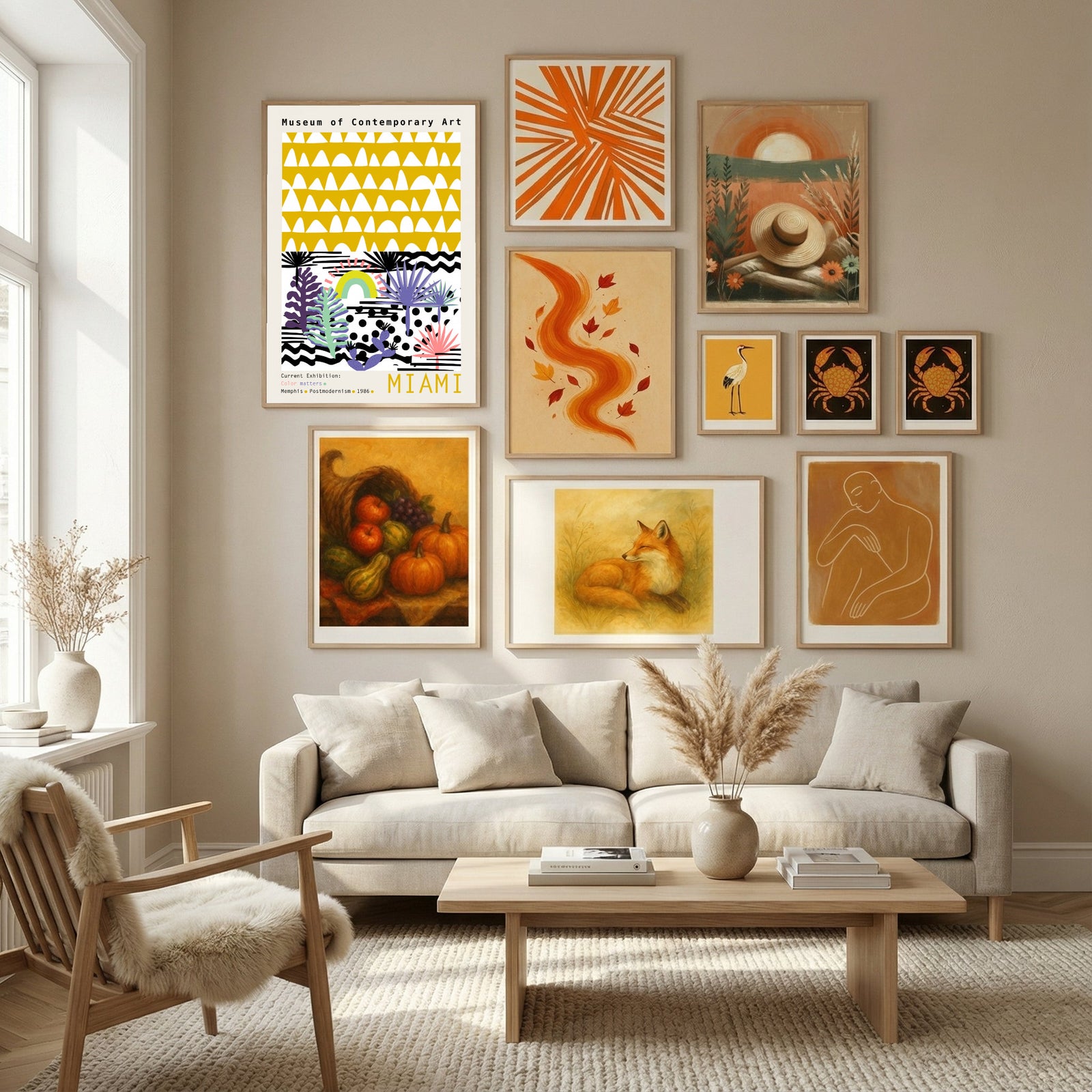 Museum of Contemporary Art Miami Poster by Annick in Nordic Tranquility gallery wall