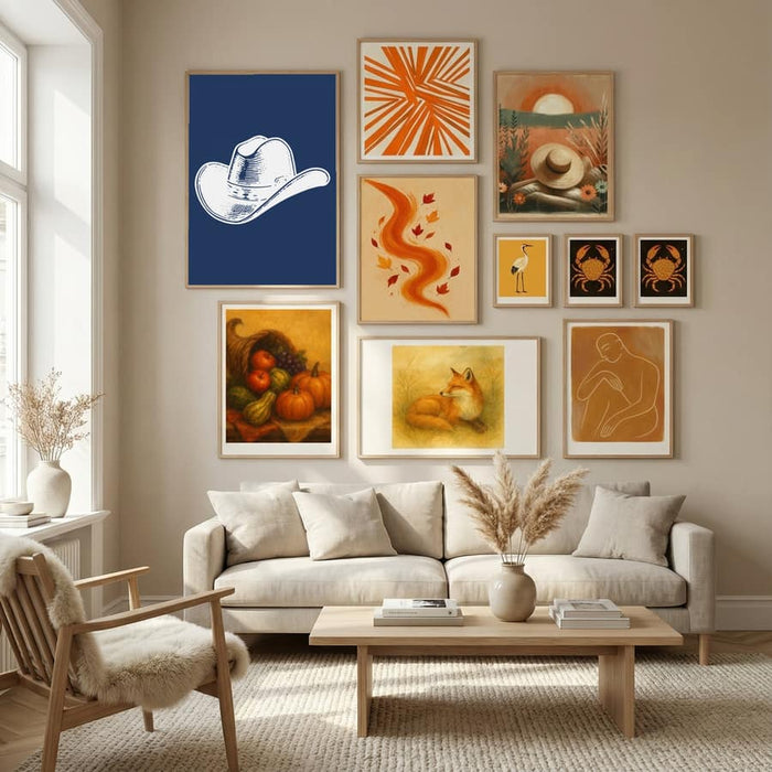 Plakat Navy Blue Cowboy Hat – plakat i druk artystyczny