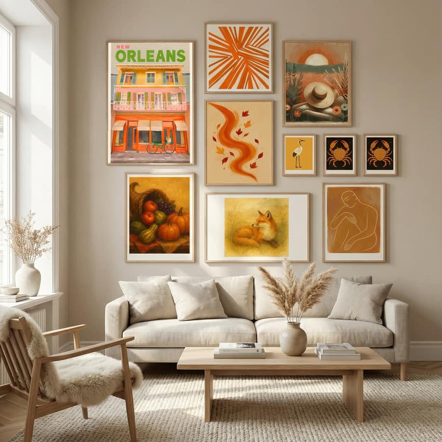 New Orleans Louisiana Vintage Travel Poster by The Whiskey Ginger in Nordic Tranquility gallery wall