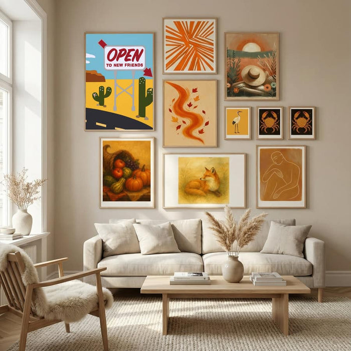 Open To New Friends Poster by Rankin Willard in Nordic Tranquility gallery wall