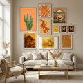 Orange Cactus Poster by Lila & Lola in Nordic Tranquility gallery wall