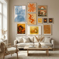 Paper Blue Collage No.2 Poster – poster and art print