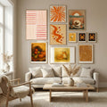 Peach Stripes Poster – Poster und Kunstdruck