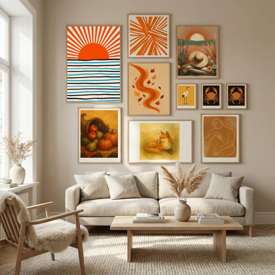 Poster Red Sun and Sea – poster e stampa artistica