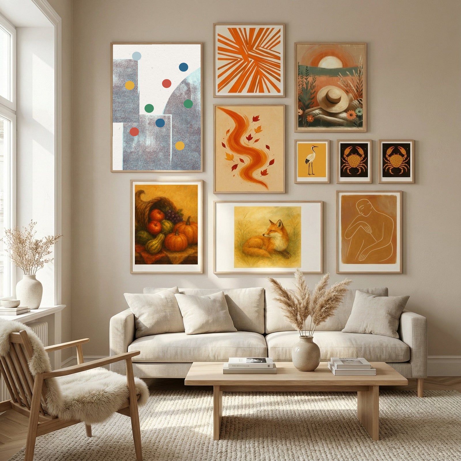 Retro Dots No.1 Poster by The Miuus Studio in Nordic Tranquility gallery wall