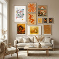 Retro Dots and Paper Poster – plakat og kunsttryk