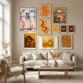 Retro Western Ladies Poster by Melloi Art Prints in Nordic Tranquility gallery wall
