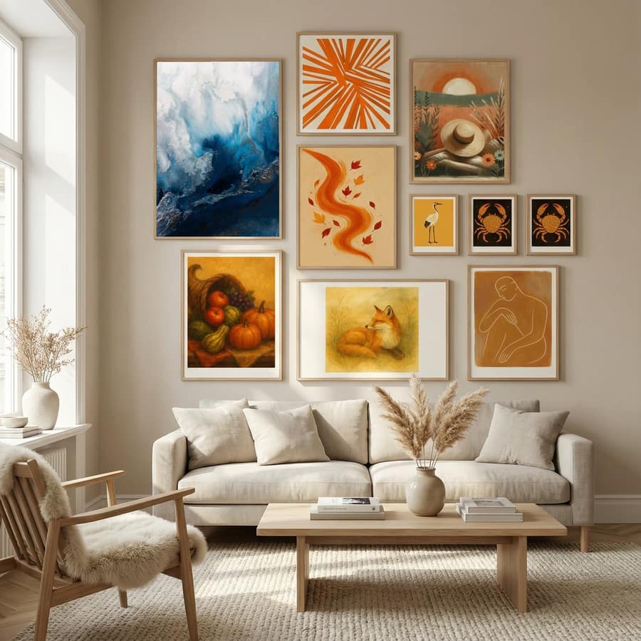 Seascape abstraction - Blue Waters Poster – poster and art print