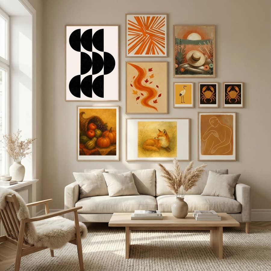 Shape By Cats and Dotz 30 X 42 Inches Textured Black Poster by CATS AND DOTZ in Nordic Tranquility gallery wall