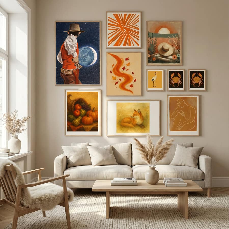 Shoot the Moon Poster by Duane A. Brown in Nordic Tranquility gallery wall