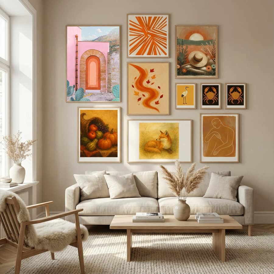 Sicilian Arch Poster by Gabor Estefan in Nordic Tranquility gallery wall