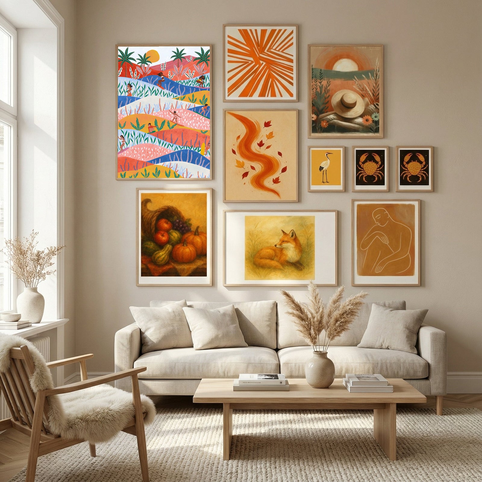 Surfers Poster by Ceyda Alasar in Nordic Tranquility gallery wall