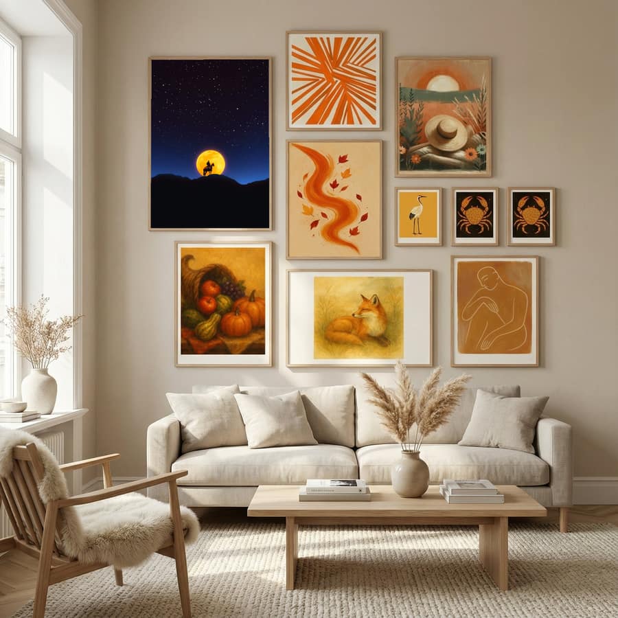 The Rider and the Moon Poster by Taudalpoi in Nordic Tranquility gallery wall