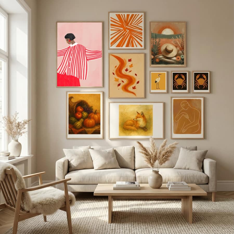 The Woman With the Red Stripes Poster – poster and art print