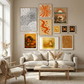 Tribal Tapestry - Circles Poster by CATS AND DOTZ in Nordic Tranquility gallery wall