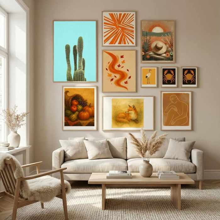 Turquoise Cactus Poster by Lila & Lola in Nordic Tranquility gallery wall