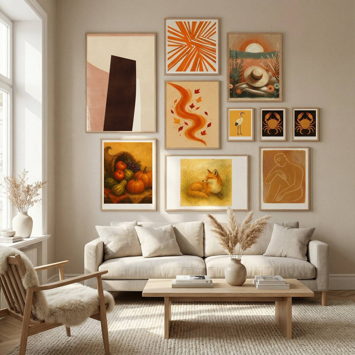 Warm Accent Poster by Little Dean in Nordic Tranquility gallery wall