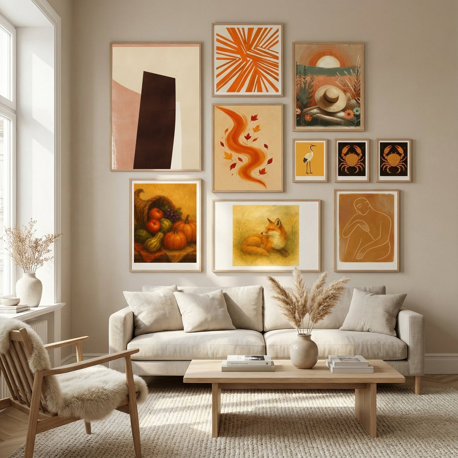 Warm Accent Poster by Little Dean in Nordic Tranquility gallery wall