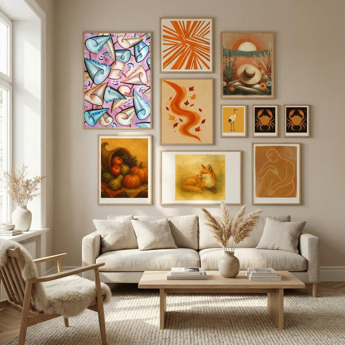 Watercolor Carnival Poster by Angelo Cerantola in Nordic Tranquility gallery wall