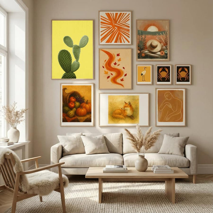Yellow Cactus Poster by Lila & Lola in Nordic Tranquility gallery wall