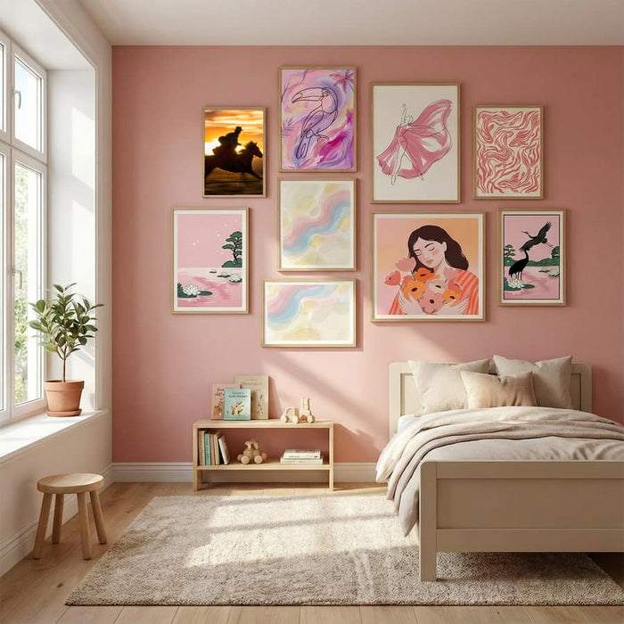 Chasing Hope Poster by Amanda Lee in Serene Pink gallery wall