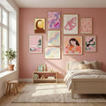 Color Shapes 0003 Poster by Dina Dankers in Serene Pink gallery wall