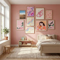 Joshua Tree Road Poster by Bethany Young in Serene Pink gallery wall