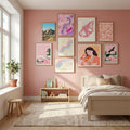 Joshua Tree Sunset Poster by Bethany Young in Serene Pink gallery wall