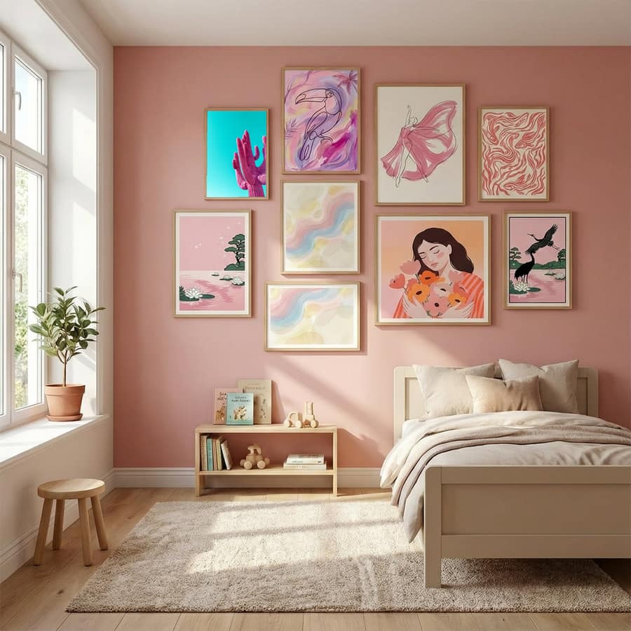 Poster Magenta Pink Saguaro – poster e stampa artistica