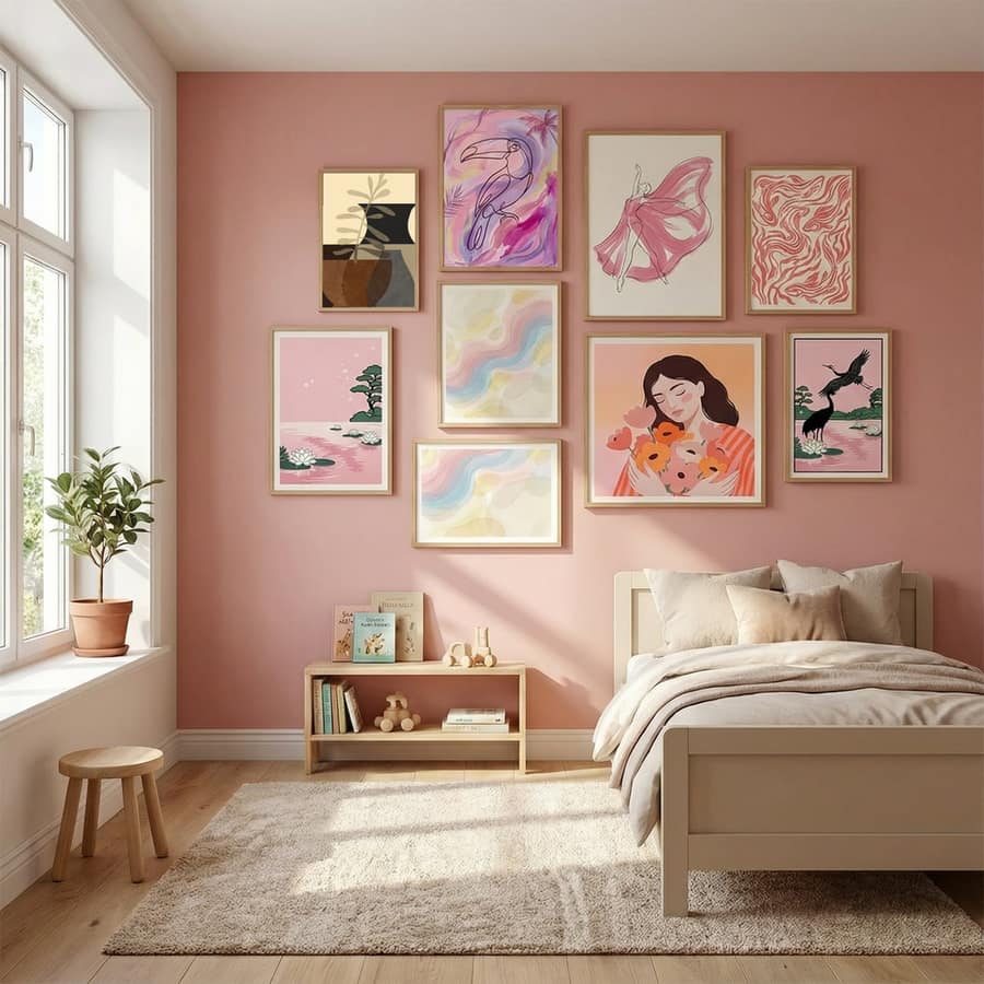 Potterypoemno10 Poster by Treechild in Serene Pink gallery wall