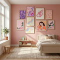 Purple Flame Waves Poster – plakat og kunsttryk
