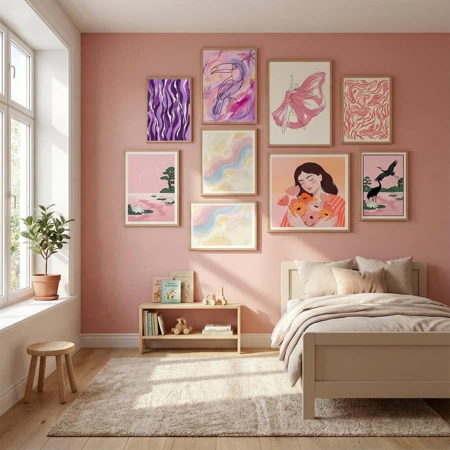 Purple Flame Waves Poster – plakat og kunsttryk