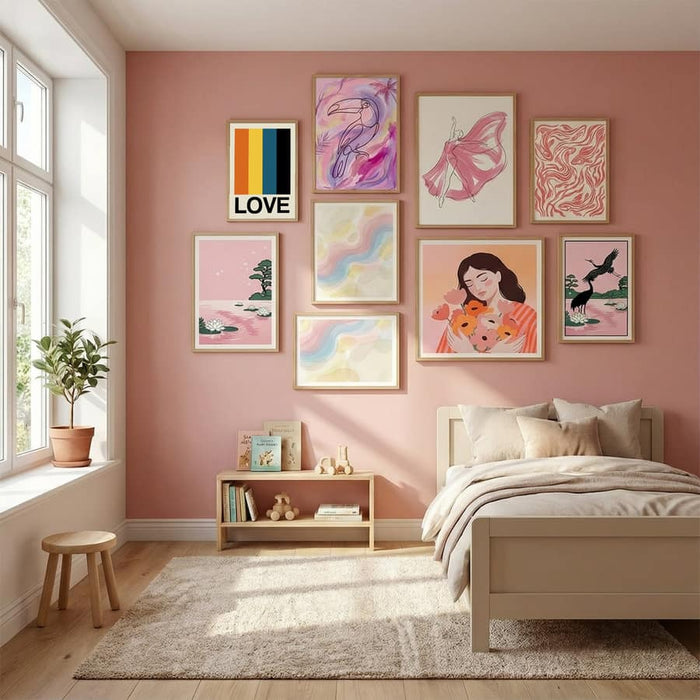 Retro Stripe LOVE Sundaze Poster – poster and art print