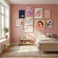 Shape Play 10 Poster by Mareike Böhmer in Serene Pink gallery wall