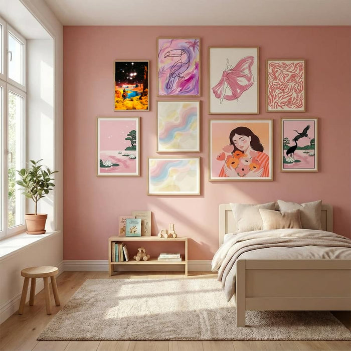 The Cosmic Frontier Poster by Taudalpoi in Serene Pink gallery wall
