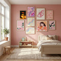Western Space Adventure Poster by Taudalpoi in Serene Pink gallery wall