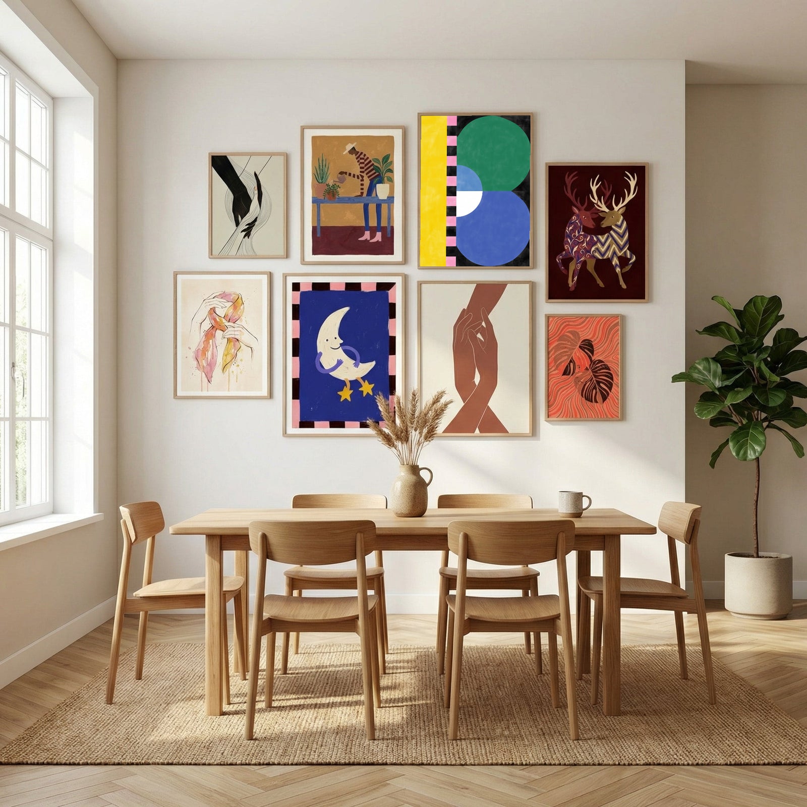 Abstract Composition No. 39 Poster by Elena Ristova in Sophisticated Simplicity gallery wall