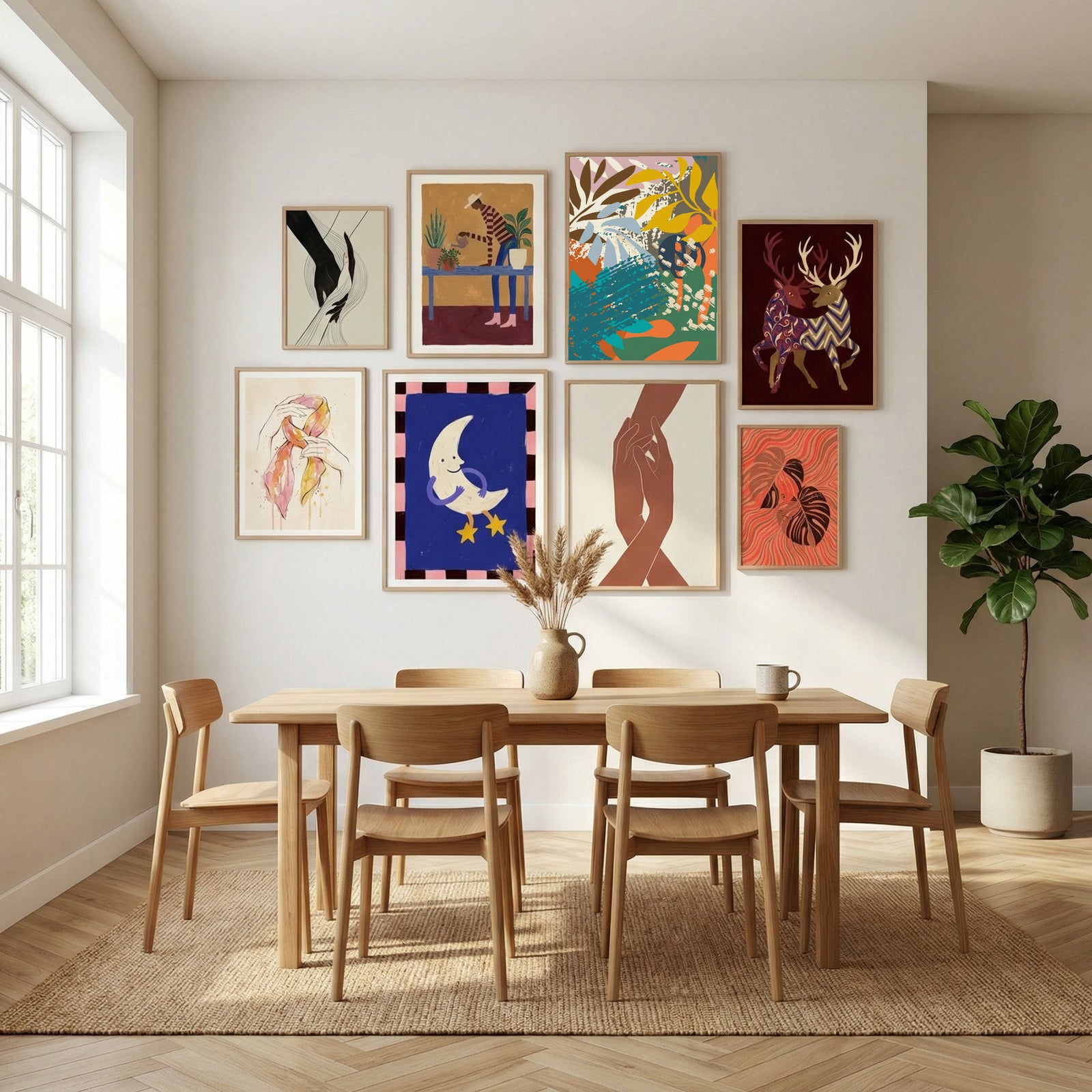 Abstract Leaves Close Up 1 Poster by Annick in Sophisticated Simplicity gallery wall