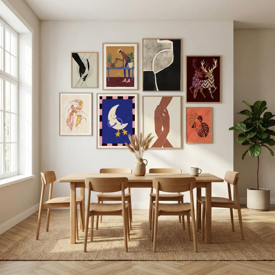 Poster Black Abstract Mosaic – poster e stampa artistica