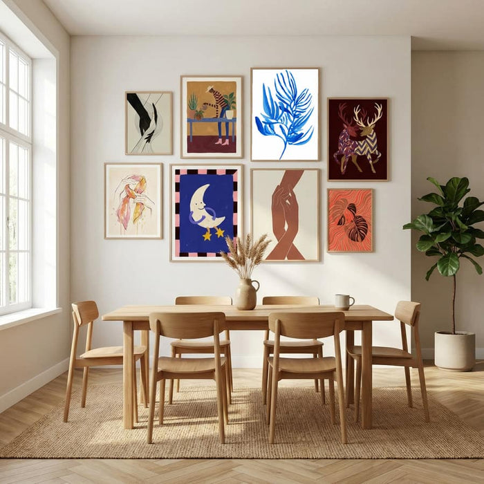 Blue Aquatic Plant Poster 6 – poster and art print