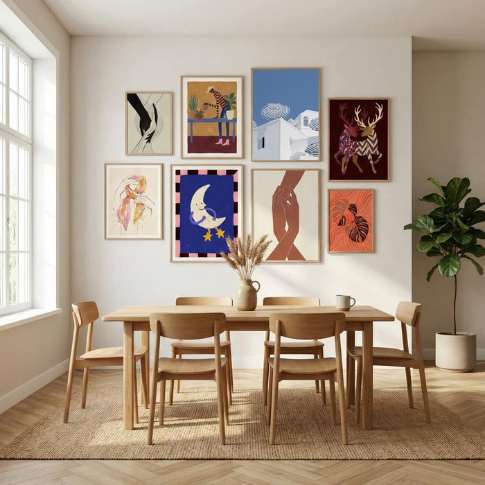 Plakat Blue and white – plakat i druk artystyczny