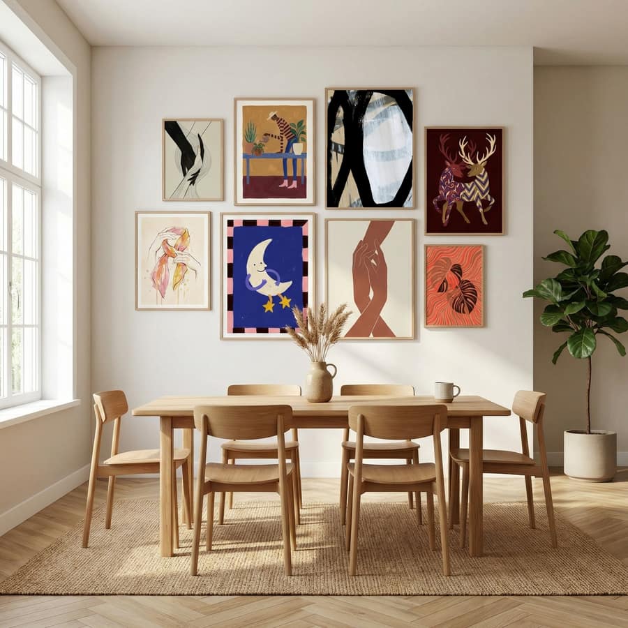 Bold Black On White No1 Poster – plakat og kunsttryk