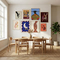 Bold Hat Woman and Stripes New Mexico Style Poster by The Miuus Studio in Sophisticated Simplicity gallery wall